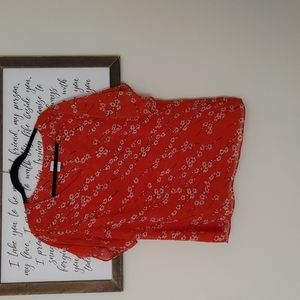 Cabi Chiffon Split Cherry Blossom top